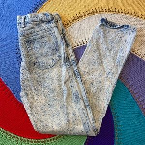 Vintage acid wash jeans